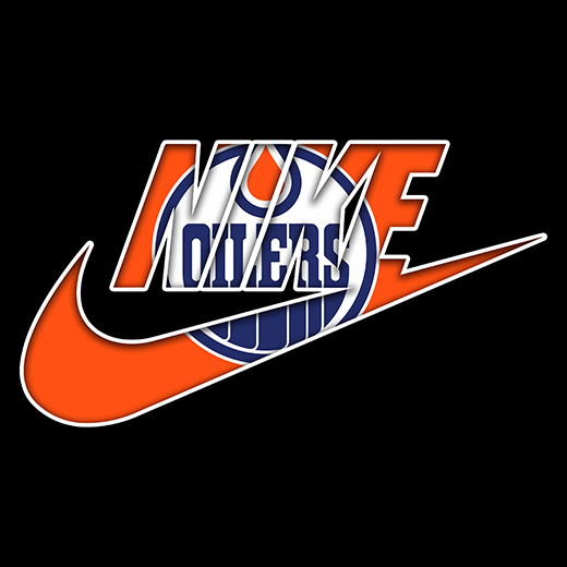 Edmonton Oilers Nike logo iron on paper